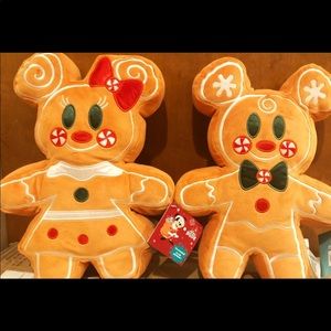 Disney Mickey and Minnie Gingerbread Plush